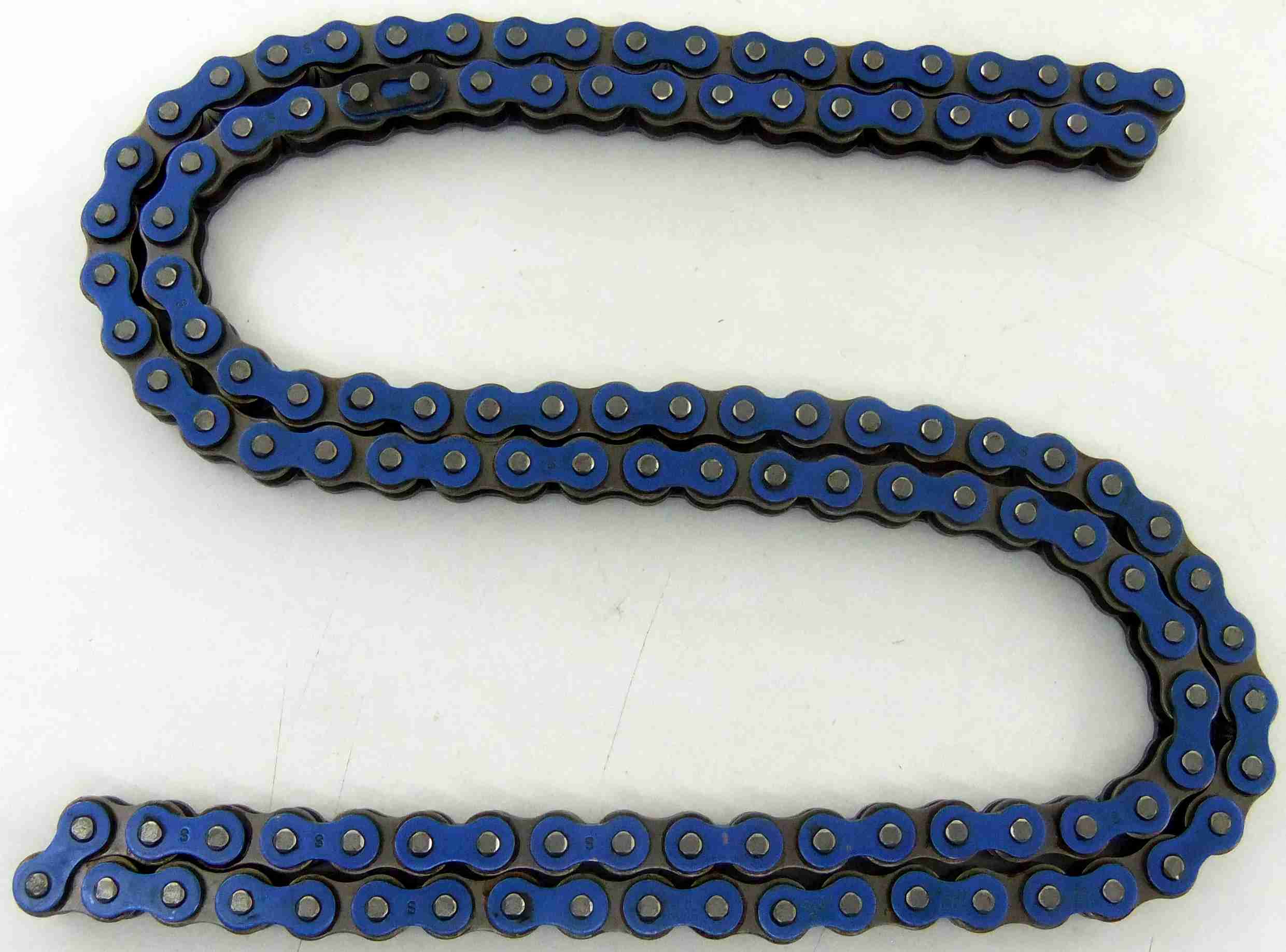 RK CHAIN 420MS SPECIALLY REINFORCED 120 LINKS/ROLLING BLUE