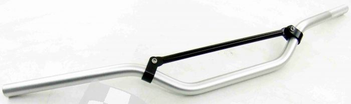 SCHREMS HANDLEBAR OFF ROAD S.E. 22,2 MM SILVER (DIMENSIONS SEE MORE IMAGES: A=780 / B=95 / C=62 / D=200 / E=70)