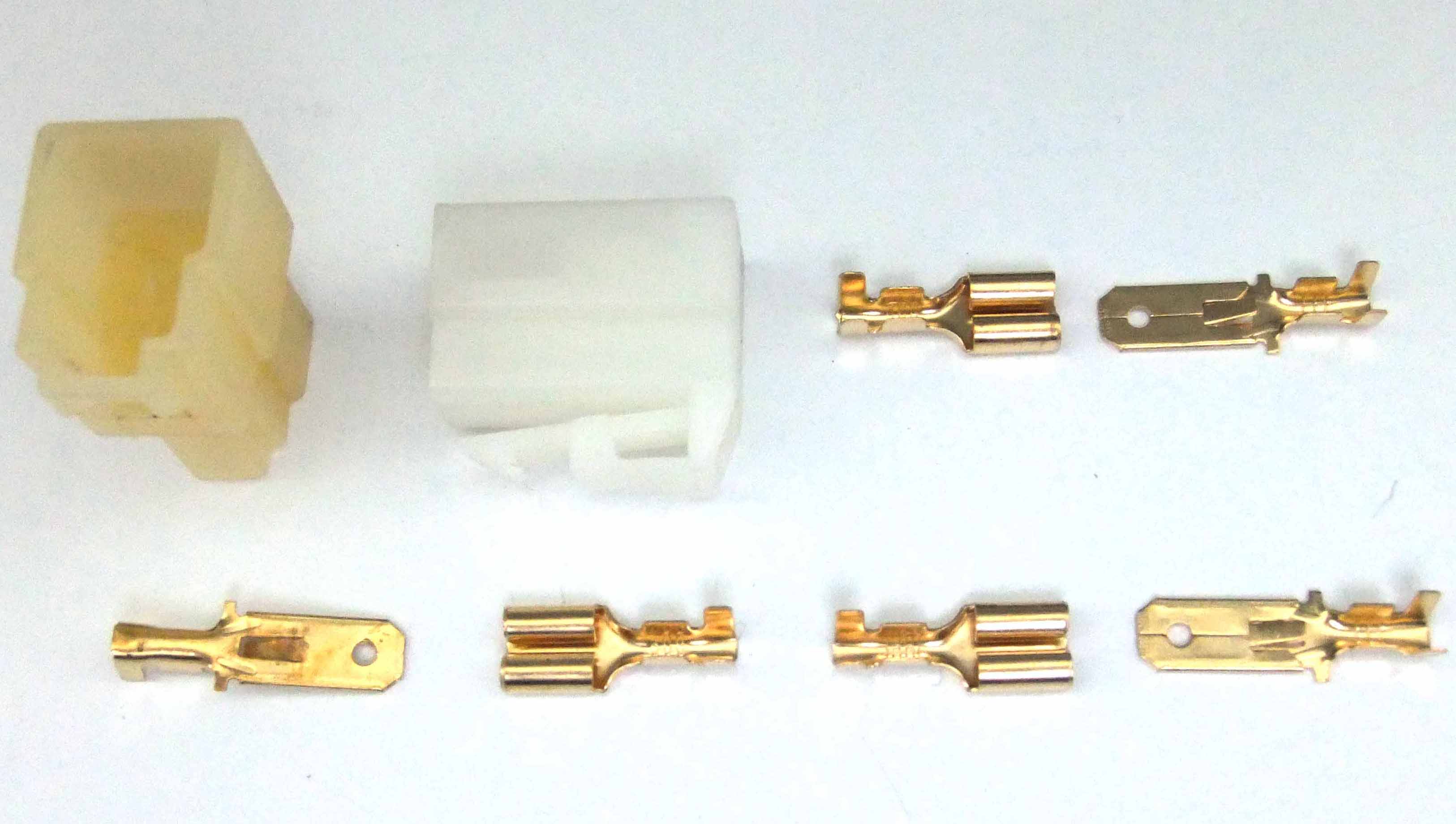 SCHREMS 3-PIN NEW STYLE CONNECTOR SET 1/4