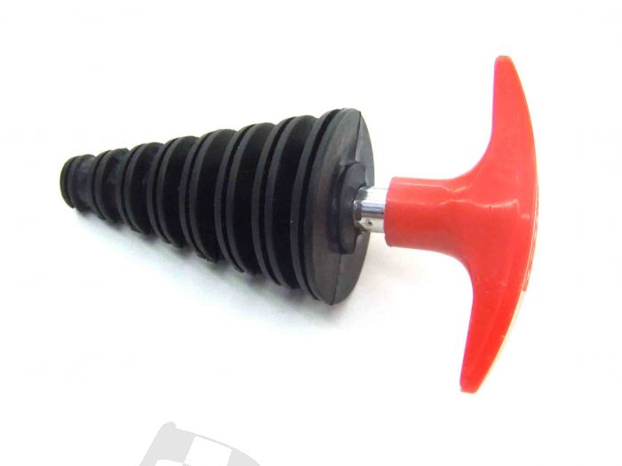 SCHREMS SILENCER PLUG 4-T WITH HANDLE 30-50MM RED
