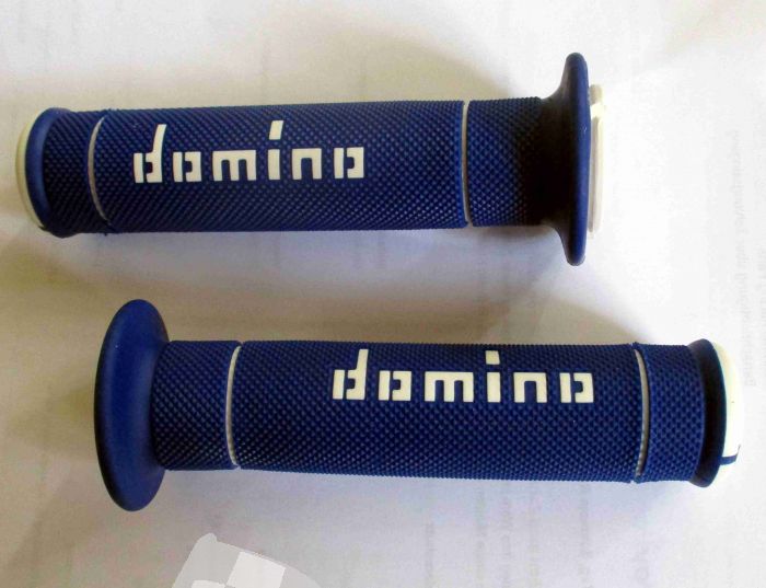 DOMINO GRIP SET OFF ROAD TWO-COLOUR BLUE/WHITE
