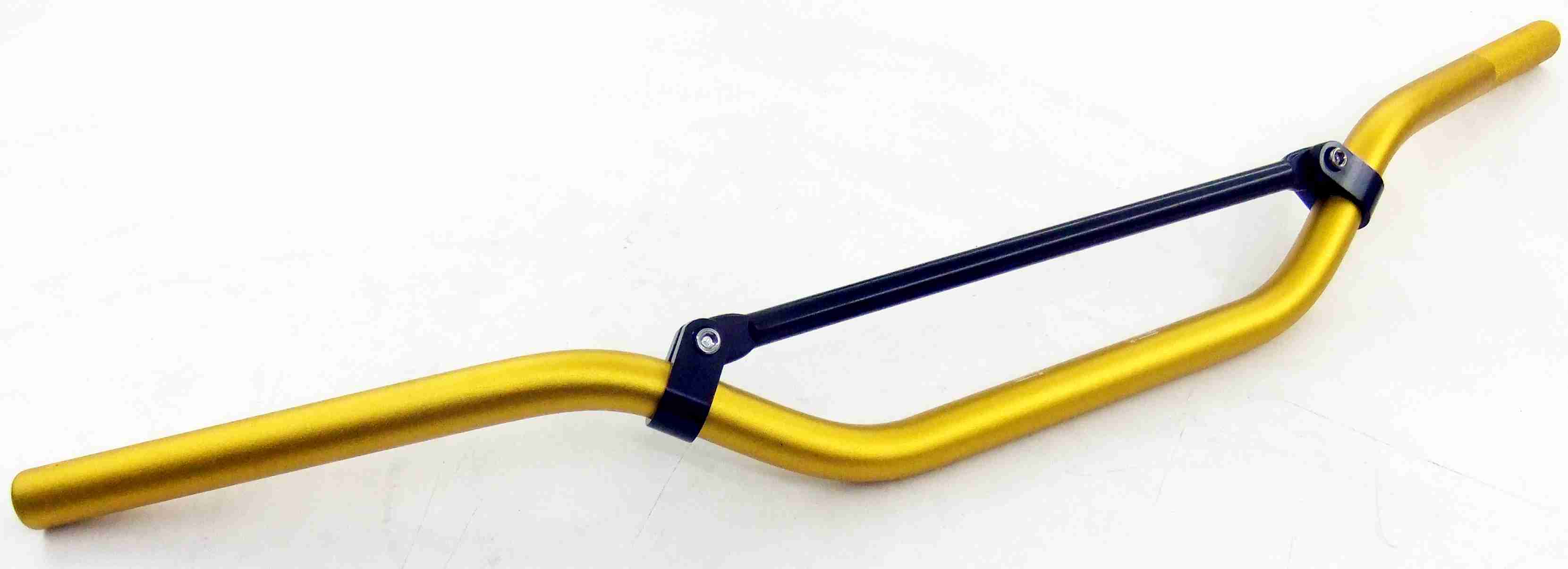 SCHREMS HANDLEBAR OFF ROAD ALU YZ 22,2 MM GOLD (DIMENSIONS SEE MORE IMAGES: A=800 / B=90 / C=60 / D=170 / E=52)